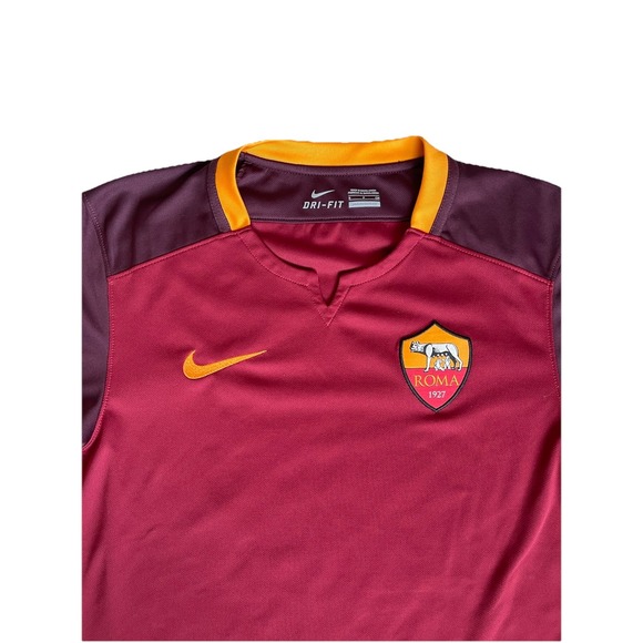 Nike Dri Fit AS Roma 2015 Home Jersey Size Small Soccer Authentic‎ 056745137 - Picture 1 of 6